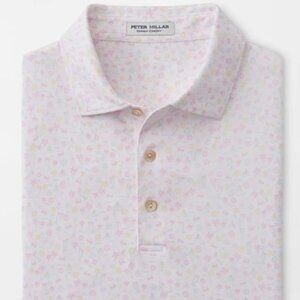 Peter Millar Utopia Burger Performance Jersey Golf Polo Shirt Mens Size XL